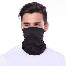 夏季战术面罩帽，适用于气枪射击、骑行、徒步、钓鱼、滑雪等运动，男士通用。 - 黑色 - 查看 6