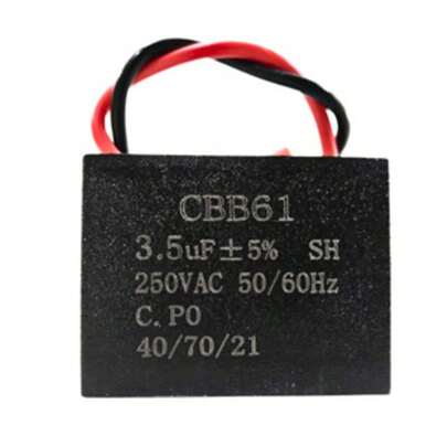 Kit 10  Kit 5Capacitor CBB61 CBB60 Ventilador Partida 250V 450V 1UF 1.2UF 1.5UF 2UF 4UF 5UF 6UF 8UF