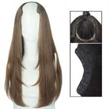 LYSW 1 Stück nahtlose Clip-in Haarverlängerung mit langen Haaren, voluminös und mehrschichtig, glatt und leicht lockig, HA2827