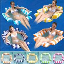 1 Stück tragbare 4-in-1 Schwimmbad Hängematte - perfekt für Reisen und Poolpartys - multifunktionaler Liegestuhl mit Schwimmdesign, vielseitig einsetzbarer Schwimmliege mit Komfortgriffen - einfache Aufstellung für Entspannung am Poolrand