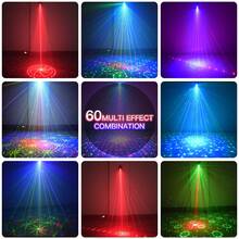 Party Lights Disco Ball RGB Sound-Activated Laser Light DJ Projector With Remote Control, Suitable For Christmas, Club Party, Birthday Gift, Karaoke KTV Bar, Dance Party, Halloween Party Decoration - USB Plug-in Model - View 4