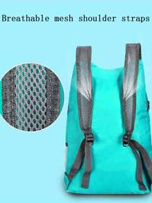 1pc Foldable Super-Light Portable Storage Bag Waterproof Backpack For Travel, Outdoor And Sports Travel Bag