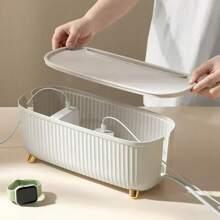 Nordic Plug Board Storage Box Cable Wire Organizer Case Socket Wireless WiFi Router Bracelet Desktop Data Line Plug Holder Shelf