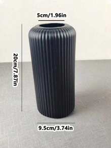 1pc Hydroponic Faux Ceramic Plastic Vase Flower Pot Decor, Creative Small Vase Decoration, Ins Style