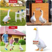 1pc Acrylic Porch Geese Warning Sign, Guard Goose On Duty Sign, Suitable For Yard, Porch, Lawn Decor Accessories, A Great Gift For All Seasons