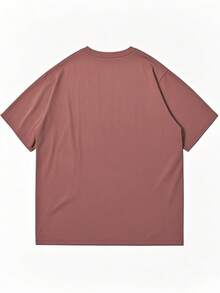 GRDR Men's Solid Color Casual Street Sporty Crew Neck Short Sleeve T-Shirt - Burgundy - View 2