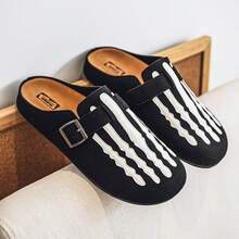 New Summer Women's Shoes, Birken Shoes, One-Foot Flat, Fashionable And Versatile Flip-Flops - 黑色 - 查看 1