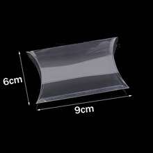 10/20/30 Pieces Clear Mini Plastic Pillow Favor Box Treat Gift Box For Wedding Party Favor, Mother's Day Festival Gift Packaging - Clear - View 4