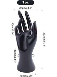 Black Hand Jewelry Holder Stand - Gothic Hand Sculpture Decor For Vanity/Bedroom, Boho Home Accessories