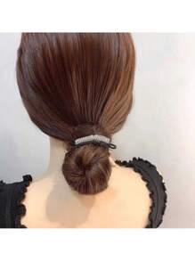 Luxury Rhinestone Ponytail Holders: Set Of 5 Elegant Black Elastic Hair Ropes Decorated With Brilliant Crystal Accents, Providing A Strong And Gentle Hold For All Hair Types, Adds A Touch Of Sparkle And Refinement To Ponytails, Top Knots, Half-Up Styles, And Braids, Perfect For Adding A Touch Of Glamour To Everyday Looks, Dressing Up For Special Events, Dance Recitals, Cheerleading, And More, Durable And Stretchy Elastic Ensures Long-Lasting Use Without Snagging Or Breaking Hair, Makes A Stylish And Practical Gift For Women And Girls Who Appreciate Fashionable And Functional Hair Accessories, Elevate Your Hairstyles Effortlessly With These Exquisite And Secure Rhinestone Ponytail Holders, Adding A Touch Of Dazzling Charm To Any Occasion.