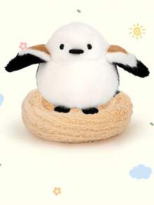 1pc Cute Realistic Small Bird & Bird Nest Plush Doll, Penguin Parrot Sparrow Doll, Home Office Decor, Kids Sleeping Companion, Birthday Gift - 彩色 - 查看 12
