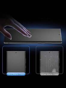 3 Pzs Protector de Pantalla de Vidrio Templado Mate Compatible con Samsung Galaxy S25 Ultra/S25 Edge/S25/S25 Plus/S24/S24 Plus/S24 Ultra/S24 FE/S23/S23 Plus/FE/S22/S22 Plus, Cobertura Completa Anti-Brillo y Anti-Huellas, sin Burbujas, Suave como la Seda Regalo para Cumpleaños, Familia, Amigos Protector de Pantalla de Teléfono, Accesorios de Teléfono - transparente - Ver 2