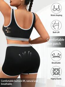 Sleep Bras For Women, Comfort Seamless Wireless Stretchy Sports Bra 1Set