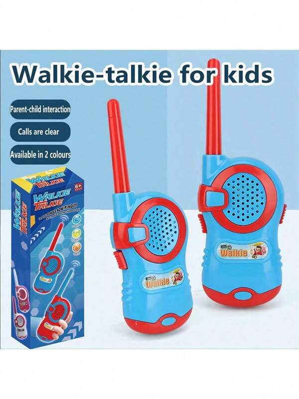 2pcs Kids Walkie Talkies, Parent-Child Wireless Intercom Toy, Outdoor Children Toys, Mini Walkie Talkie, Holiday Gift