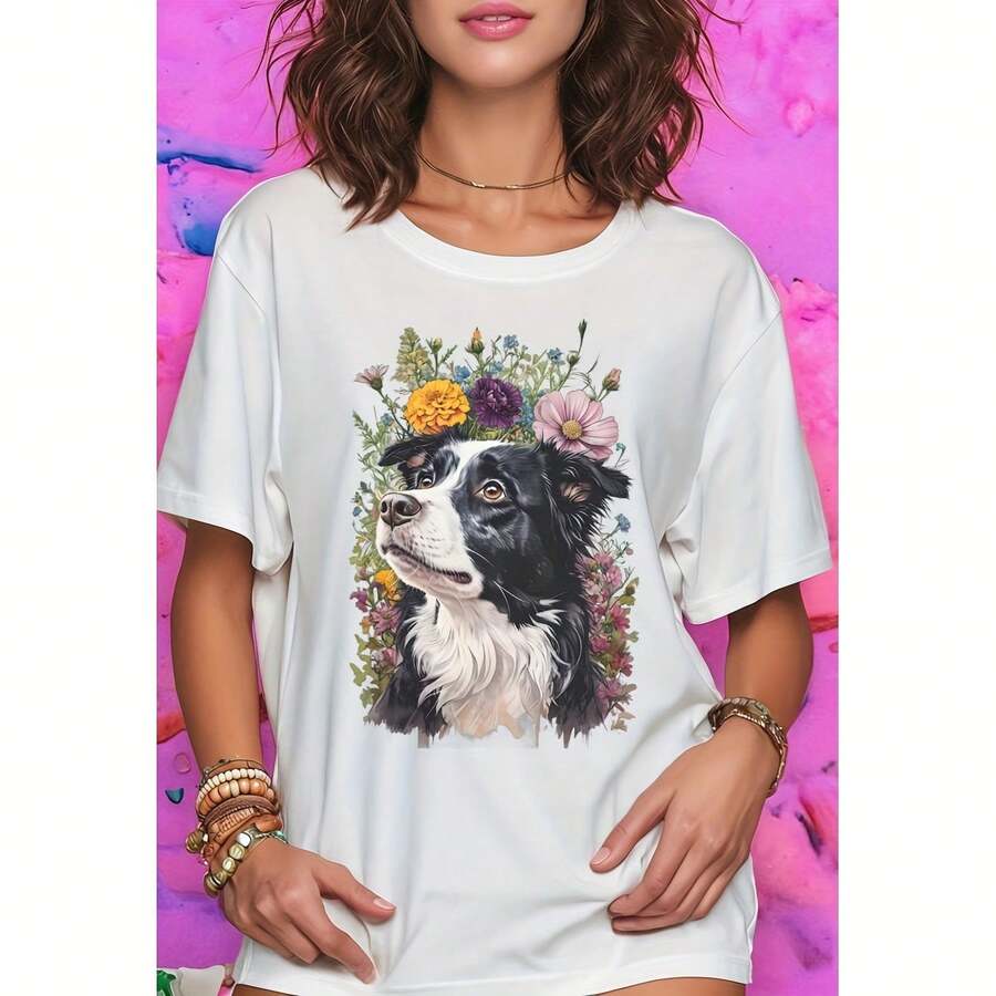 Camia De Border Collie Camia De Perro Border Collie Regalo De Border Collie Arte De Border Collie Regalo único Para Perros Camia De Perro Border Collie Diseño De Border Collie - White - View 1