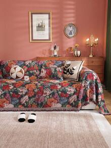 1 pieza Manta de sofá de estilo bohemio de moda, funda de sofá minimalista y lujosa, manta ligera, adecuada para todas las estaciones, antipolvo, antideslizante, antirayado, para decorar el sofá, proteger el sofá, aplicable para dormitorio, sala de estar, estudio, oficina, exterior, automóvil. - Multicolor - Ver 6