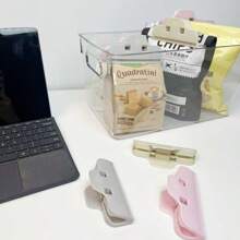 Sluitclip, keukenclip voor snacks, sterke clip voor voedselzakken, sluitapparaat voor plastic zakken, vochtbestendig en vershoudend sluitapparaat, willekeurige kleur