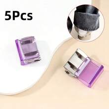 2/4/5/6/10/12/20/30/50个装隐形裤腿缩短夹，防止裤子拖地，无需缝纫的隐藏式腿部闭合装置，防止裤脚拖地