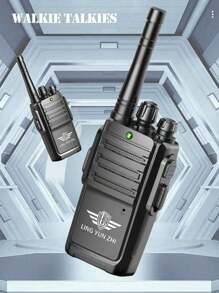2 pezzi Walkie-talkie intelligenti per bambini, comunicazione senza fili a frequenza remota, in grado di comunicare fino a 200 metri, adatti per esplorazione all'aperto, cercapersone portatile per interazione genitore-figlio, regali per la stagione scolastica, gioco di ruolo