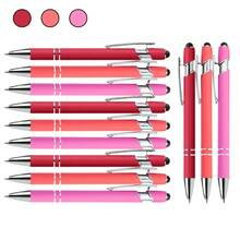 6/24pcs Gorgeous & Elegant Metal Ball Pens, Smooth Touchscreen Writing, Student/Office Supplies, Holiday Gift, Back To School Season, Black Ink - Multicolor - View 4