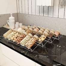 1pc/2PCS Spice Drawer Organizer Trays -Expandable, Acrylic, Custom Fit - Declutter Kitchen Drawers, Spice Jar Rack, Cabinets, Pantry