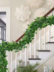 24/12/6pcs Of Artificial Vines With A Length Of 84.7 Inches, Suitable For Bedroom Decoration. Simulated Ivy Vines Can Be Used For Room And Wedding Decorations. Simulated Vines With Simulated Leaves, Artificial Ivy Garlands, And Hanging Vines Can Be Used For Indoor And Outdoor Wall Decorations, Outdoor Decorations, Garden Decorations, Dining Table Decorations, Bedroom Decorations, And Room Decorations.