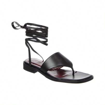 Alexandre Lace-Up Leather Sandal