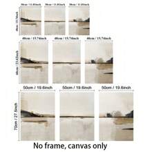 3pcs Unframed Abstract Art Prints Set, Modern Neutral Abstract Gallery Wall Art Set, 3 Scandinavian Prints Simpe Abstract Art Nordic Abstract Posters, Modern Abstract Art Canvas Wall Decoration Gifts Birthday Graduation