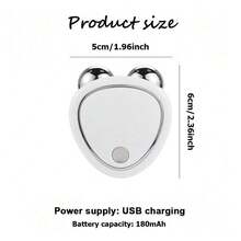 1pc Face Massager, 3-Speed, Rechargeable & Portable Massager Suitable For Travel & Home Use - Apricot - View 8