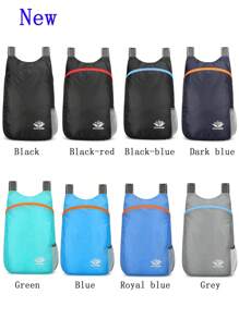 1pc Foldable Super-Light Portable Storage Bag Waterproof Backpack For Travel, Outdoor And Sports Travel Bag