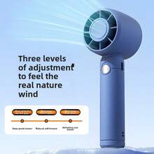 Ventilador portátil mini de 300mAh, ventilador de mano lindo, alimentado por batería, ligero y compacto, 3 velocidades de viento, recargable por USB, diseño de pestañas, adecuado para chicas de moda, niños, mujeres, hombres, oficina, viajes al aire libre, camping - Multicolor - Ver 2