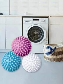 6 pezzi di palline riutilizzabili per il bucato, palline per lavatrice, palline per asciugatrice, palline ammorbidenti per tessuti, rimuovi-peli per animali domestici, rimozione della lanugine dai vestiti - per migliorare l'esperienza di lavaggio, ridurre le pieghe, (blu, bianco, viola), articoli per la pulizia, accessori per la casa