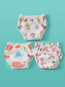 3/5 pezzi Pannolini lavabili riutilizzabili per l addestramento al vasino per neonati, mutandine assorbenti per l addestramento al vasino per bambini, pannolini di stoffa per bambini piccoli, mutandine di apprendimento per il vasino, adatti per l addestramento al vasino, combinazioni multiple, lista essenziale per neonati