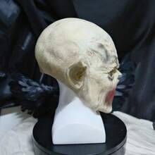 Máscara de Monstro Sem Boca, Máscara de Rosto Completo de Látex de Horror de Zumbi, Halloween Assombrado Casa de Boneco