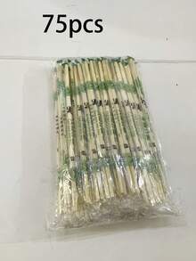 [数量] 件竹筷子，独立包装，小圆形，卫生便携，寿司餐具，适用于寿司、面条和外卖 - 光滑防粘设计 - 彩色 - 查看 12