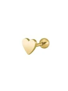 1PC Stainless Steel Tiny Stud Earrings Heart Star Moon Cross Butterfly Snake Mini Earrings Helix Cartilage Tragus Lobe Standard Conch Flat Ear Piercing Jewelry