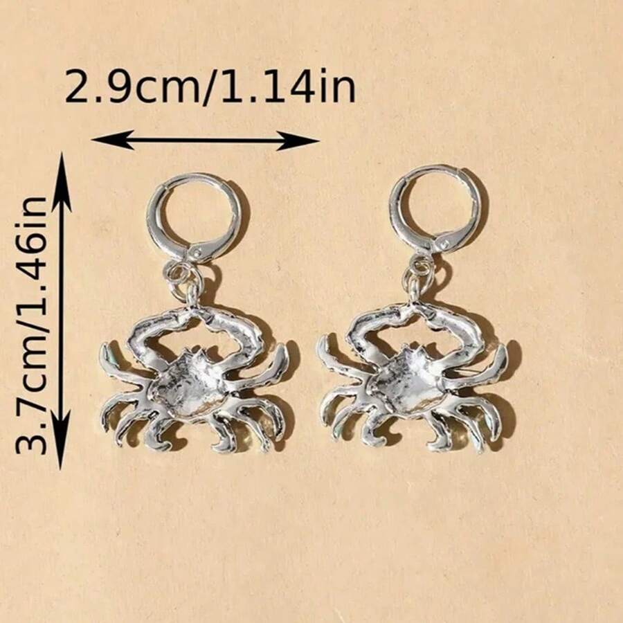 Cute Beach Style Oil Drip Crab Hook European And American Fashion Creativity