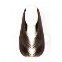 LYSW 1 Stück nahtlose Clip-in Haarverlängerung mit langen Haaren, voluminös und mehrschichtig, glatt und leicht lockig, HA2827
