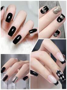 50ml Large Capacity Refill Black Nail Polish Nails - Black - View 9