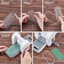 Carbon Steel Metal Cutting Dies, Tag Cutting Template DIY Paper Card Craft Tool For Cutting Thin Materials, Greeting Card Craft Decoration, Embossing, Home Decor Projects