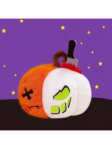 1pc Cute Halloween Pumpkin Plush Doll Cushion, Curly Black Cat Plush Doll, Birthday Gift, Demon, Ghost, Spider Plush Pillow, Home Activity Decor, Funny Halloween Decoration Gift - Multicolor - View 19