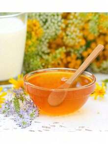 1/10件/20件竹制长柄勺小圆汤勺咖啡勺蜂蜜果酱调料勺适用于家庭咖啡和创意料理、厨房、圣诞礼物