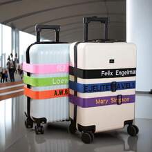 1pc Customized Embroidered Luggage Strap, Personalized Luggage Belt With Your Name/Text, Luggage Protector And Identifier, Suitable For Outdoor Travel,All-Purpose,Large Capacity,Versatile,Multifunction,Colorful,Cute,Adorable,Contracted,Funny,Kawaii,Y2K,Minimalist,Commuting,Business Casual,Basics,Custom,Personalized,Unique,Customized,Ideal Gifts For Him,Ideal Gifts For Her,Her,Family,Friends,Girlfriend,For Anniversaries,For Birthdays,For Holiday/ Vacation,For Outdoors/Outings/Travel/Hiking/Stadium/Sports/Climbing,For Business/Commute/Work/Office,Vacation,Vacation,School Supplies,Back To School,For Office,For School,For Classroom,For Teacher Gifts,For University,For Colleague,For Dorm Rooms,For Teacher,For Boys And Girls,For Teenagers,Junior High School Students,Middle School Students,High School Senior High School Students,College Students,University Students,Freshman,Sophomore,Underclassmen - Multicolor - View 6