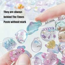 Cartoon 3D Stickers Animal Stickers For Scrapbooks Planner Journals Laptops Phone Case Water Bottle Pen Case Decoration (Product Hollow)