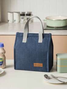 1pc Insulated Lunch Bag For Women/Men, Minimalist Vertical Reusable Lunch Box For Office Work School Picnic Beach, Leakproof Freezer Cooler Bag For Teens/Adults For Teens And Workers In School, Classroom, Canteen, Back To School - Multicolor - View 13