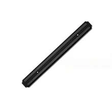 1 pieza Soporte magnético para cuchillos de cocina montado en la pared, bastidor de cuchillos metálico con imán ABS, herramienta de cocina - Negro - Ver 5