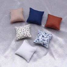 1/5/10 chiếc gối trang trí mini, đệm ghế sofa mini, gối nhà búp bê, phụ kiện cảnh nhà thu nhỏ, đồ trang trí nhà mô hình, đồ chơi Playset, đạo cụ chụp ảnh - Nhiều màu - Xem 1