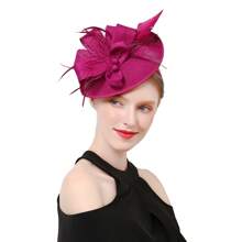 1pc Women's Kentucky Derby Fascinators Tea Party Hat Mesh Floral Feather Hair Clip Fascinator Headwear For Wedding Cocktail Mini Hats Tiny Hats Mini Top Hat Mini Cap, Gifts