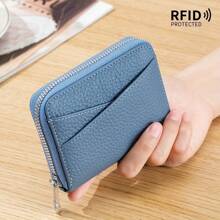 1pc Short Japanese Style Coin Purse, Solid Color Minimalist Accordion Card Wallet, Large Capacity Women Coin Pouch, Suitable For Girls, Ladies, Office Workers, Great For Work, Business Trip, Commuting, Travel