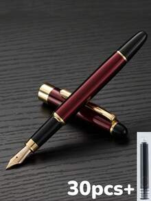 [Customized]Engraved Pen, 1pc Business Office Elegant Customized Fountain Pen With 0.5mm Nib, Smooth Writing, Refillable Ink, Comes With 30pcs Ink Cartridges, 2.6mm Diameter, Thoughtful Daily Handwriting/Calligraphy Pen, Personalized Gifts For Coworkers, Family, Friends, Students, Schools, Ideal For Valentine's Day, Christmas, Father's Day, Teacher's Day, Thanksgiving Back To School - Multicolor - View 37